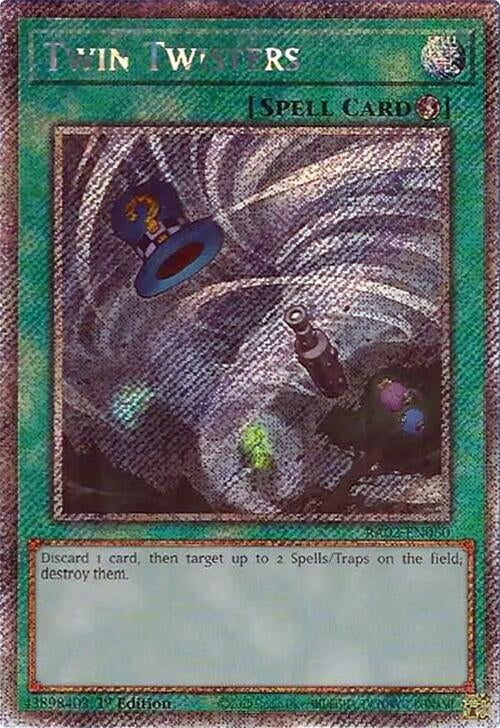 Twin Twisters (Platinum Secret Rare) (2060) (RA02) - YuGiOh Single