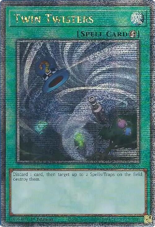 Twin Twisters (Quarter Century Secret Rare) (2060) (RA02) - YuGiOh Single