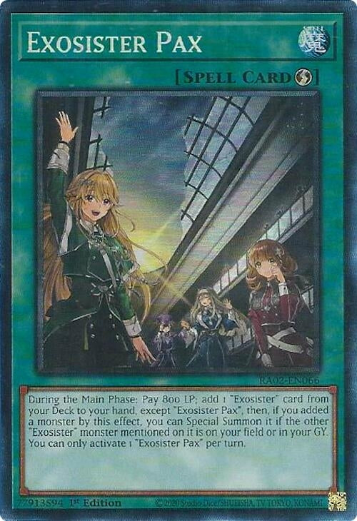 Exosister Pax (PCR) (2066) (RA02) - YuGiOh Single