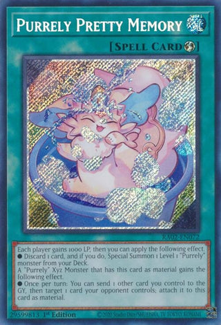 Purrely Pretty Memory (Secret Rare) (2072) (RA02) - YuGiOh Single