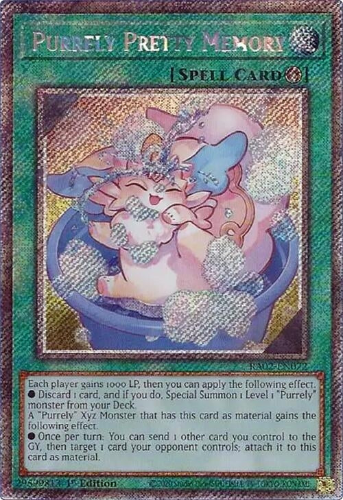 Purrely Pretty Memory (Platinum Secret Rare) (2072) (RA02) - YuGiOh Single