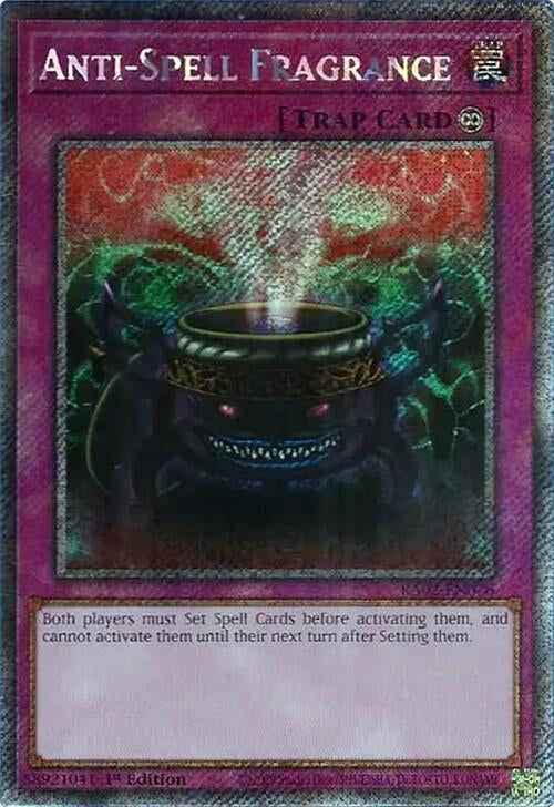 Anti-Spell Fragrance (Platinum Secret Rare) (2076) (RA02) - YuGiOh Single