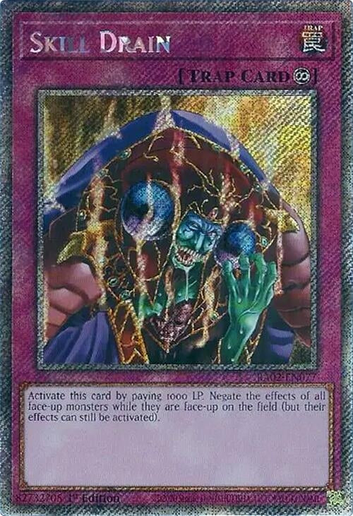 Skill Drain (Platinum Secret Rare) (2077) (RA02) - YuGiOh Single