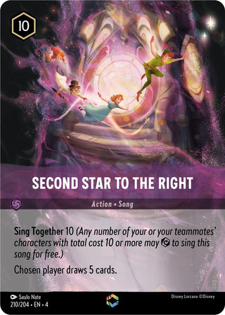 Second Star to the Right (Enchanted) (210) (4) - Disney Lorcana Single