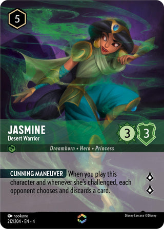 Jasmine - Desert Warrior (Enchanted) (212) (4) - Disney Lorcana Single