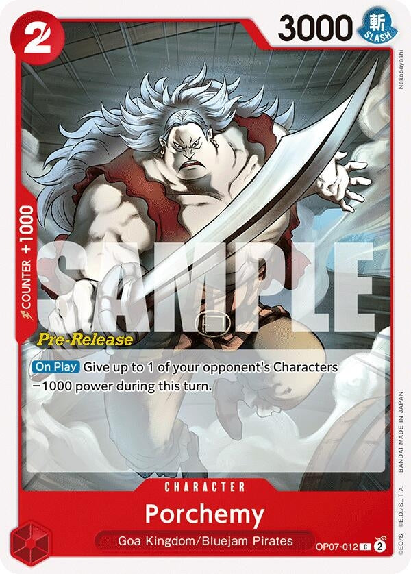 Porchemy (7012) (OP07 PRE) - One Piece Card Game Single