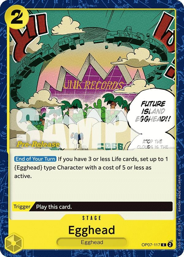 Egghead (7117) (OP07 PRE) - One Piece Card Game Single