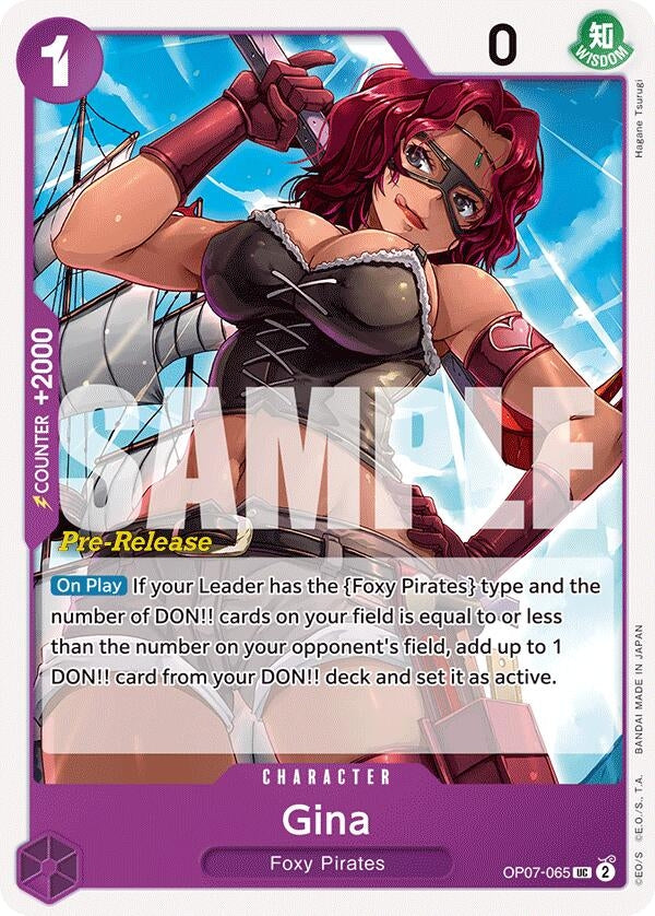 Gina (7065) (OP07 PRE) - One Piece Card Game Single