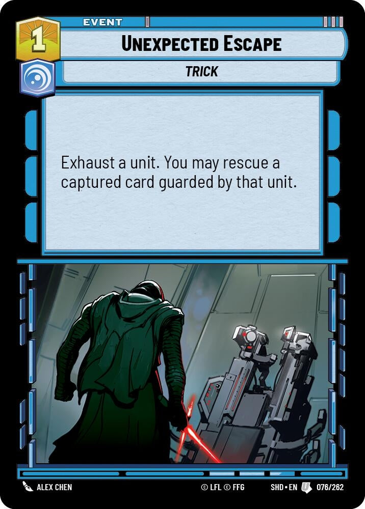 Unexpected Escape (76) (SHD) - Star Wars: Unlimited Single