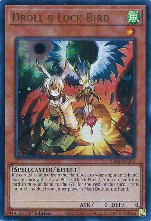Droll & Lock Bird (UR) (2006) (RA02) - YuGiOh Single
