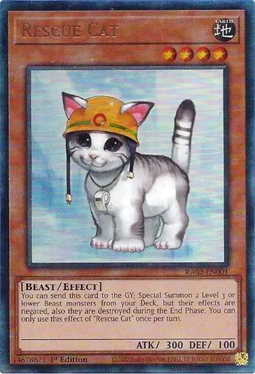 Rescue Cat (PUR) (2001) (RA02) - YuGiOh Single