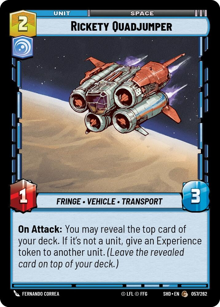 Rickety Quadjumper (57) (SHD) - Star Wars: Unlimited Single
