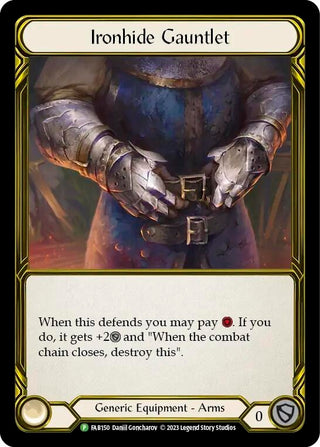Image for Ironhide Gauntlet (Golden) - FAB150 (FAB150) (Flesh and Blood: Promo Cards) - Flesh and Blood TCG