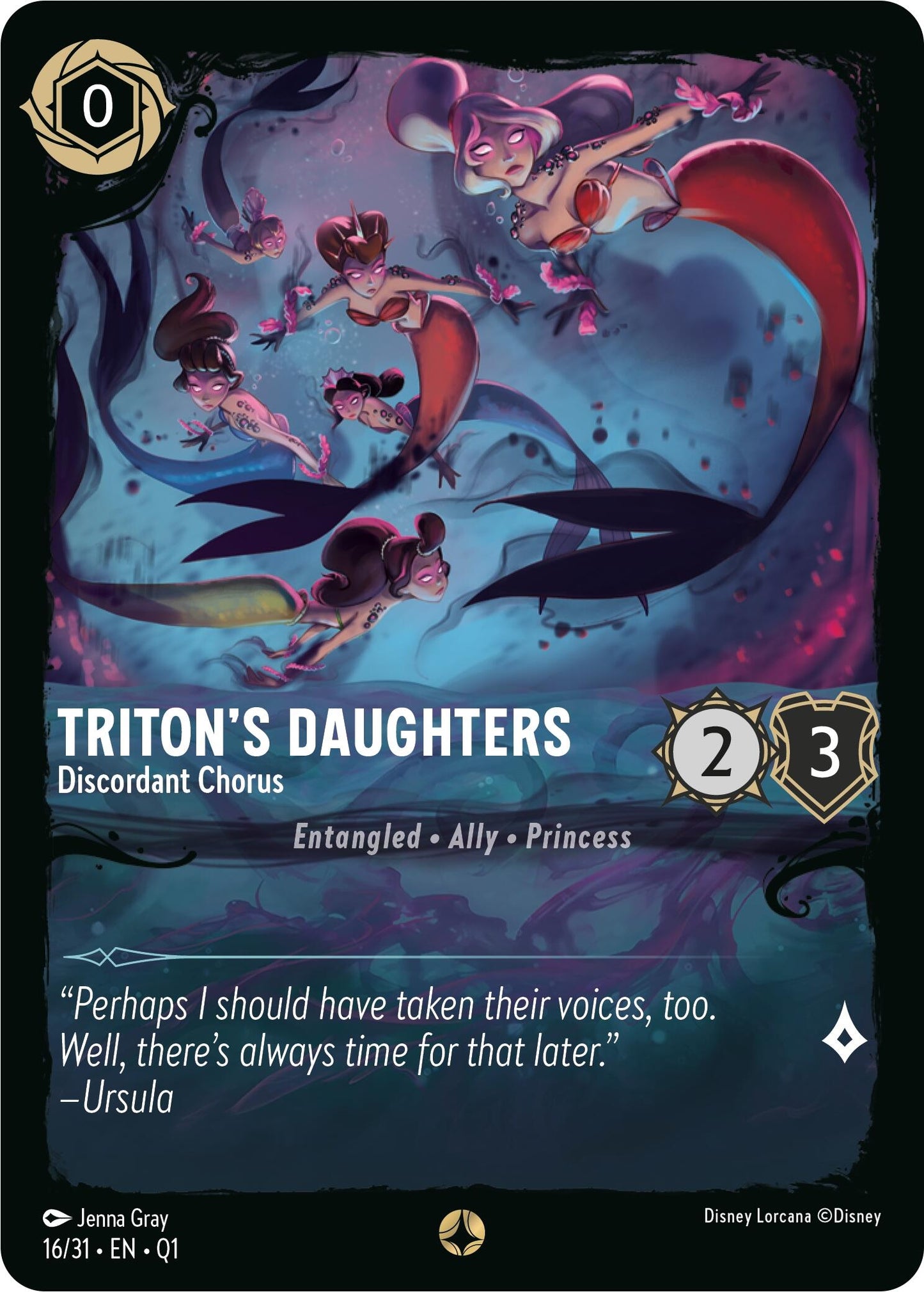 Triton’s Daughters - Discordant Chorus (16) (Q1) - Disney Lorcana Single