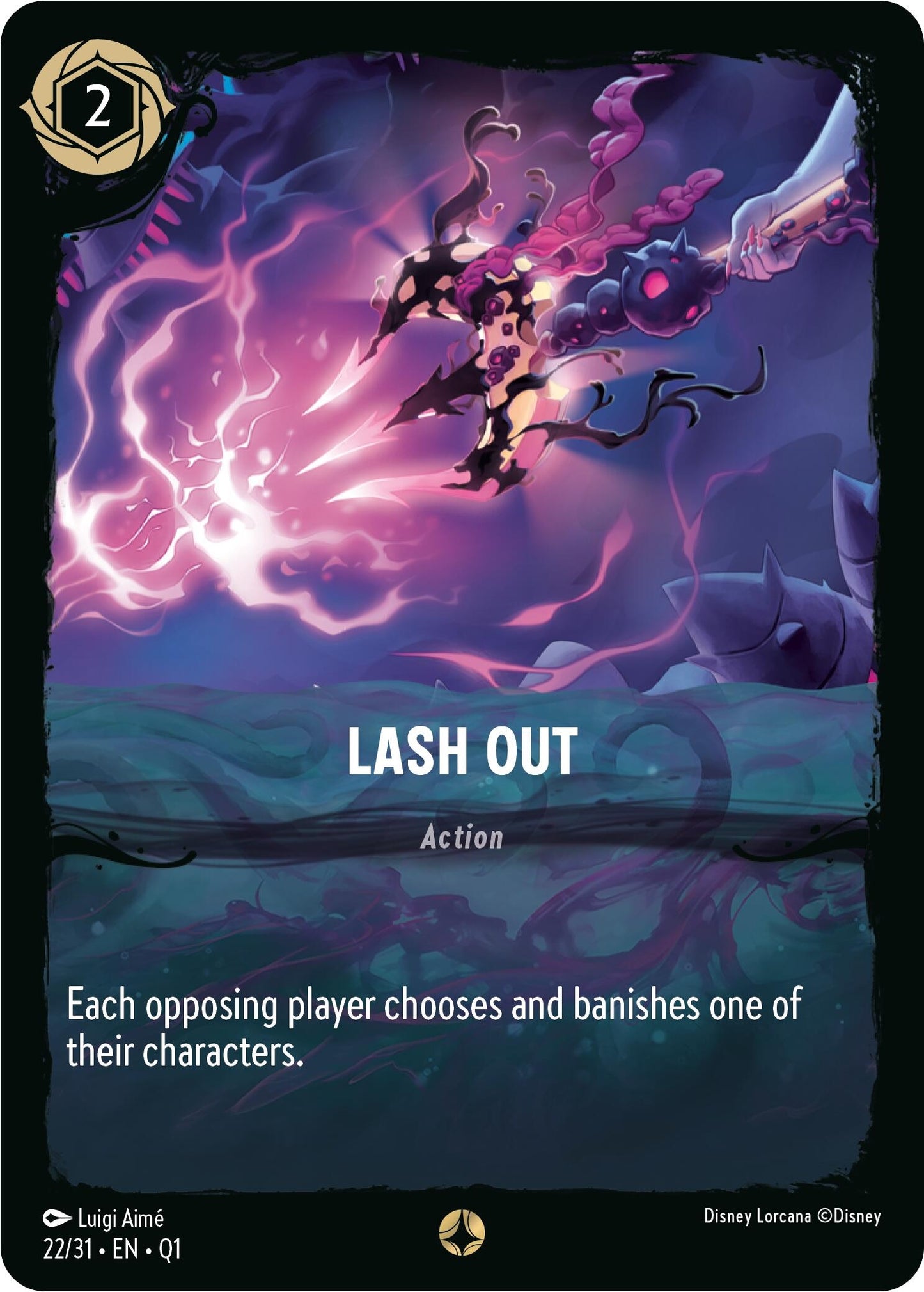 Lash Out (22) (Q1) - Disney Lorcana Single