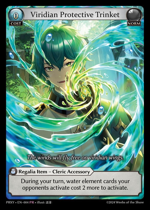Image for Viridian Protective Trinket (004) (Proxia's Vault) - Grand Archive TCG