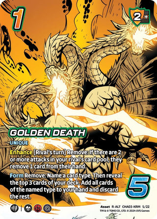 Golden Death (Alternate Art) (3522) - UniVersus Single
