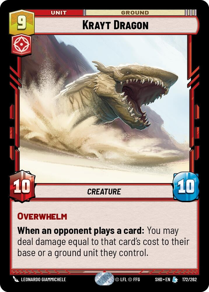 Krayt Dragon (172) (SHD) - Star Wars: Unlimited Single