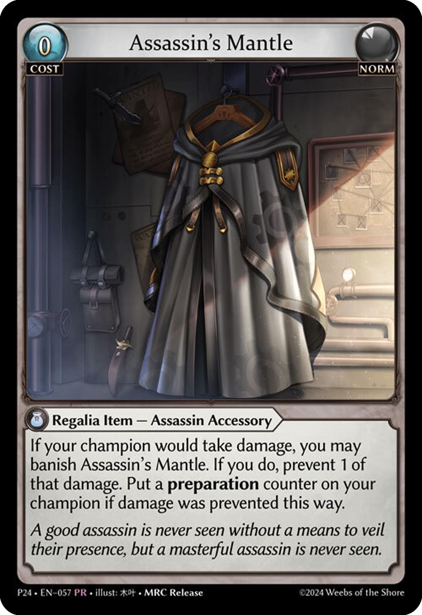 Image for Assassin's Mantle (057) (Promotional Cards) - Grand Archive TCG