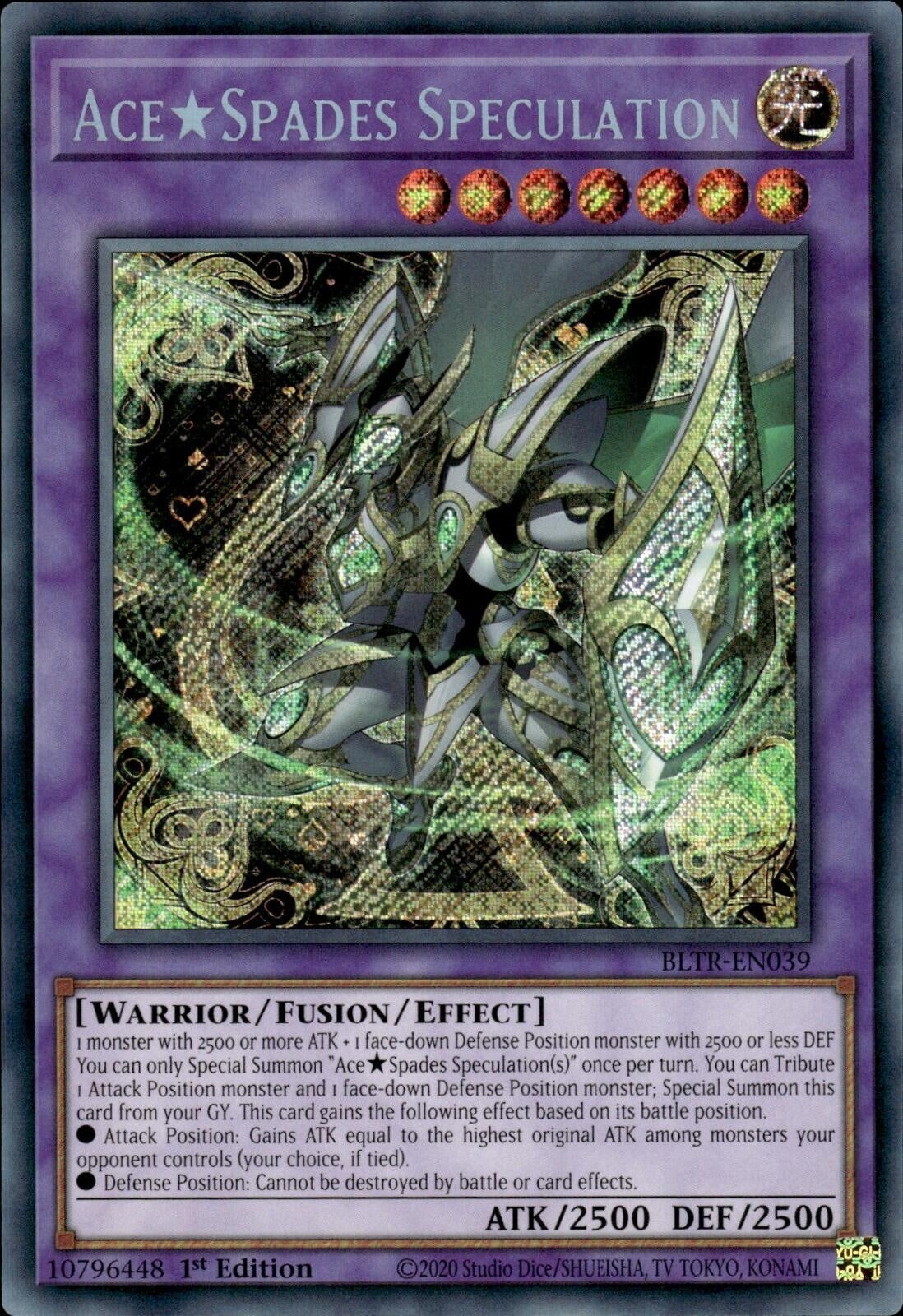 Ace Spades Speculation (39) (BLTR) - YuGiOh Single