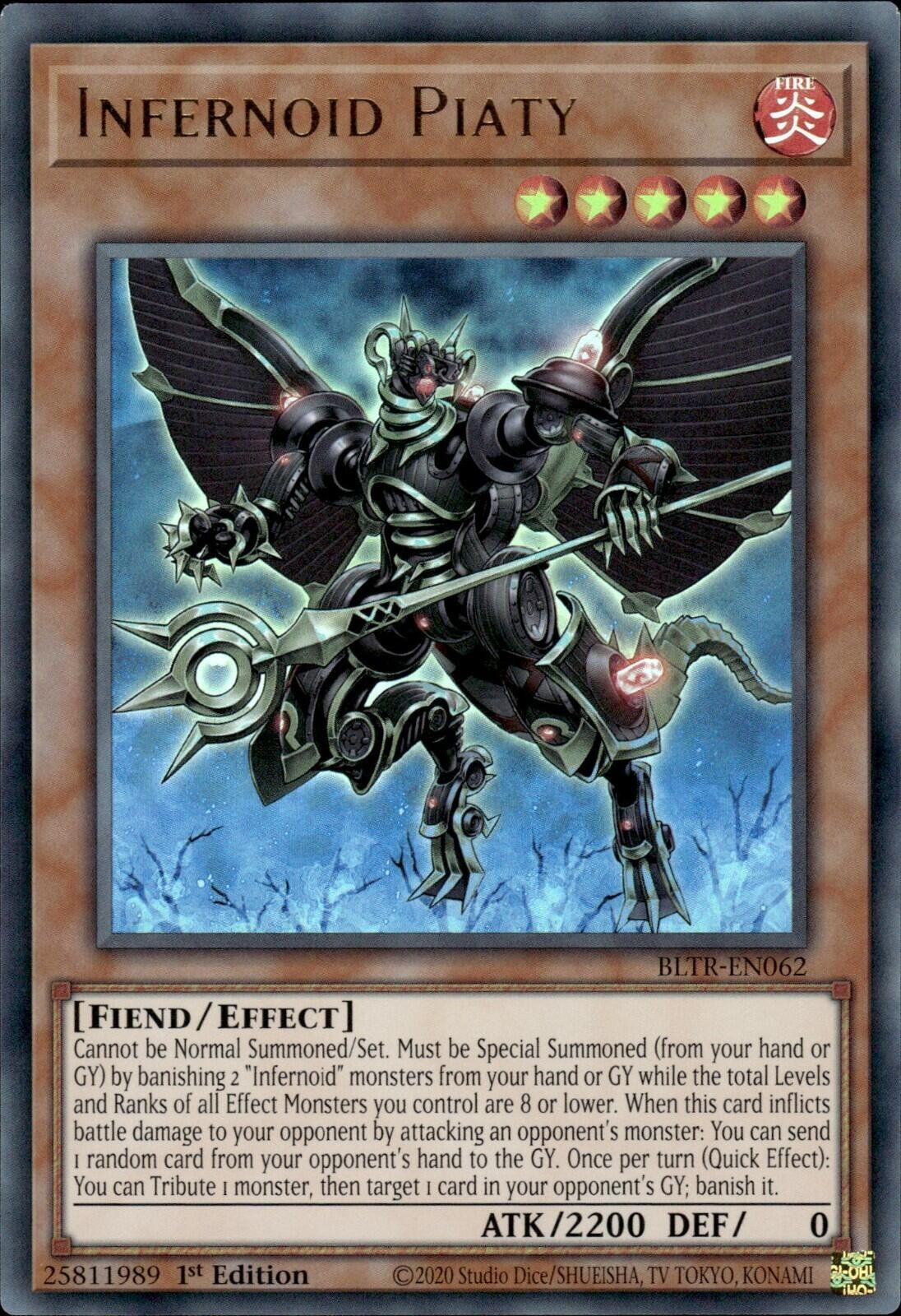 Infernoid Piaty (62) (BLTR) - YuGiOh Single