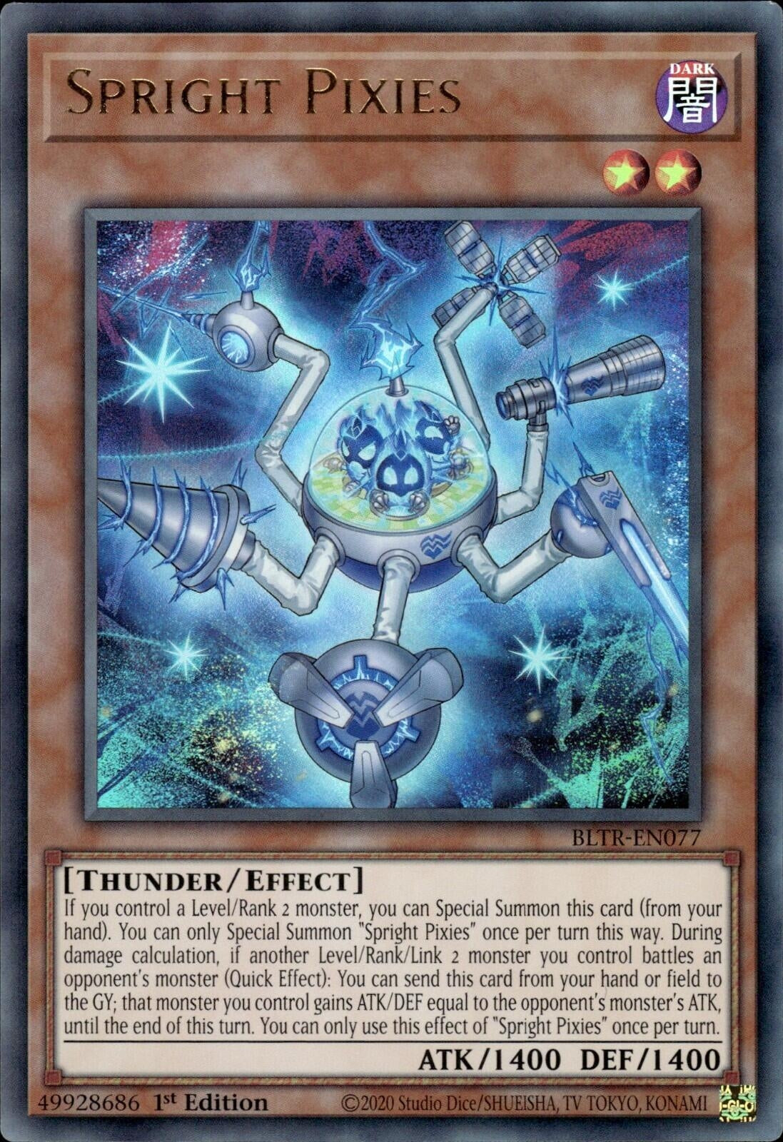Spright Pixies (77) (BLTR) - YuGiOh Single