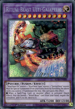 Ritual Beast Ulti-Gaiapelio (86) (BLTR) - YuGiOh Single