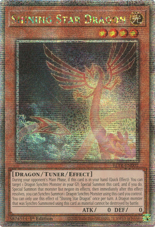 Shining Star Dragon (Quarter Century Secret Rare) (2) (BLTR) - YuGiOh Single