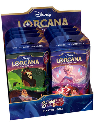 Disney Lorcana: Shimmering Skies Starter Deck Display (5) - Disney Lorcana Sealed