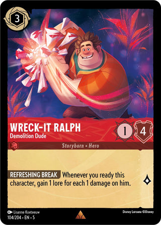 Wreck-It Ralph - Demolition Dude (104) (5) - Disney Lorcana Single