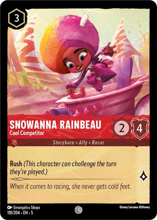 Snowanna Rainbeau - Cool Competitor (110) (5) - Disney Lorcana Single