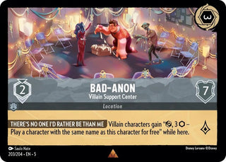Bad-Anon - Villain Support Center (203) (5) - Disney Lorcana Single
