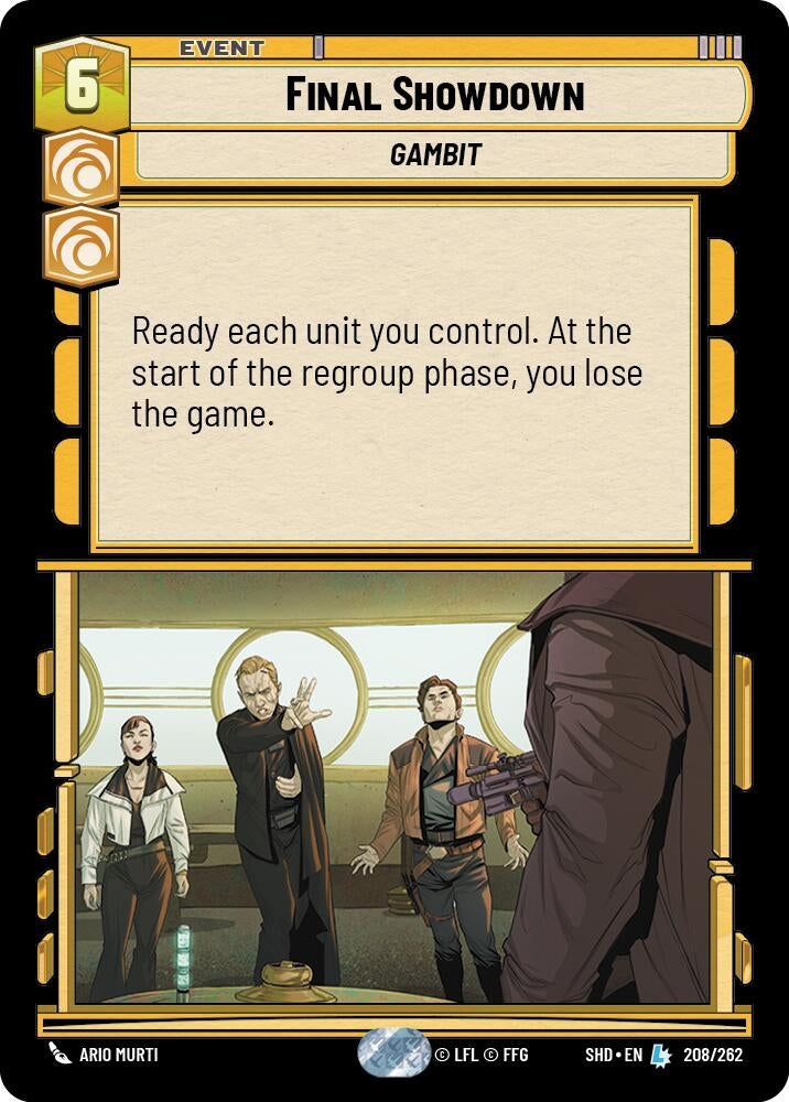 Final Showdown (208) (SHD) - Star Wars: Unlimited Single