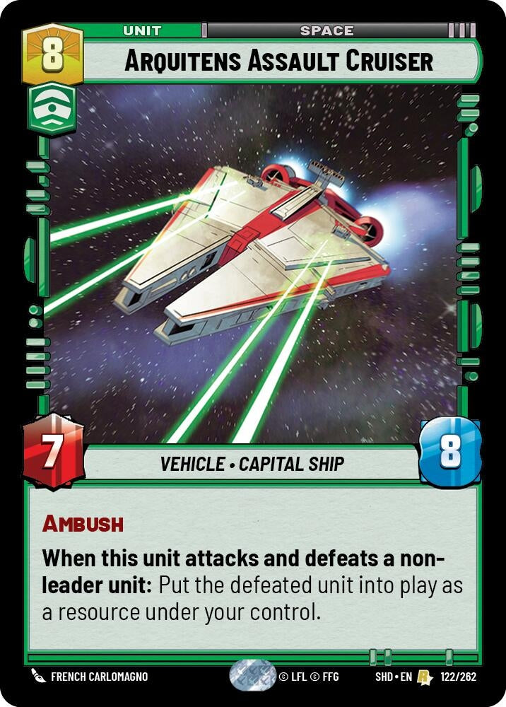 Arquitens Assault Cruiser (122) (SHD) - Star Wars: Unlimited Single
