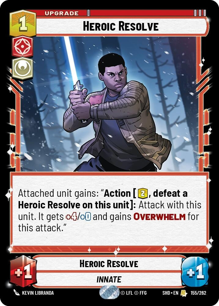 Heroic Resolve (155) (SHD) - Star Wars: Unlimited Single