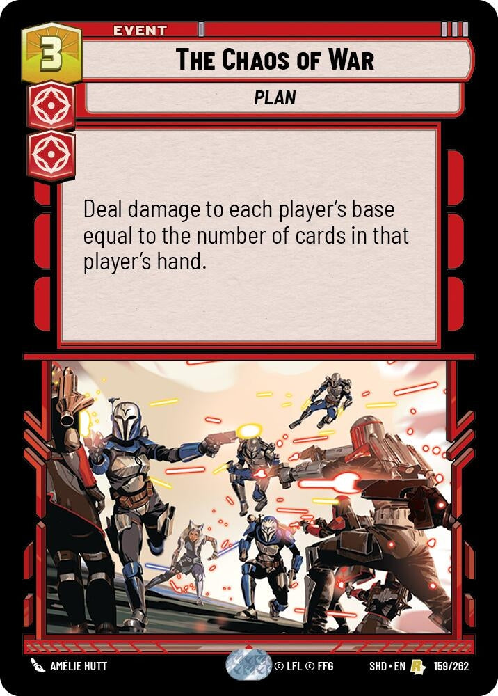 The Chaos of War (159) (SHD) - Star Wars: Unlimited Single