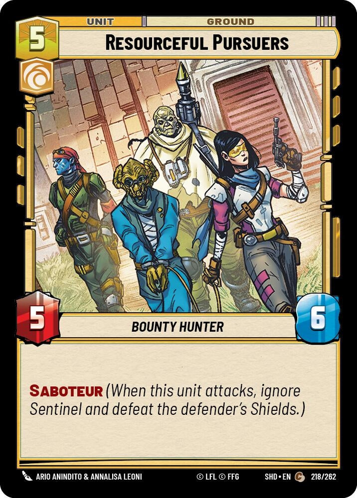 Resourceful Pursuers (218) (SHD) - Star Wars: Unlimited Single