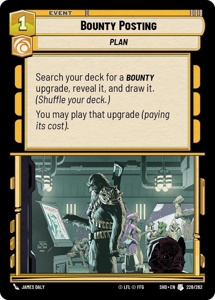 Bounty Posting (228) (SHD) - Star Wars: Unlimited Single