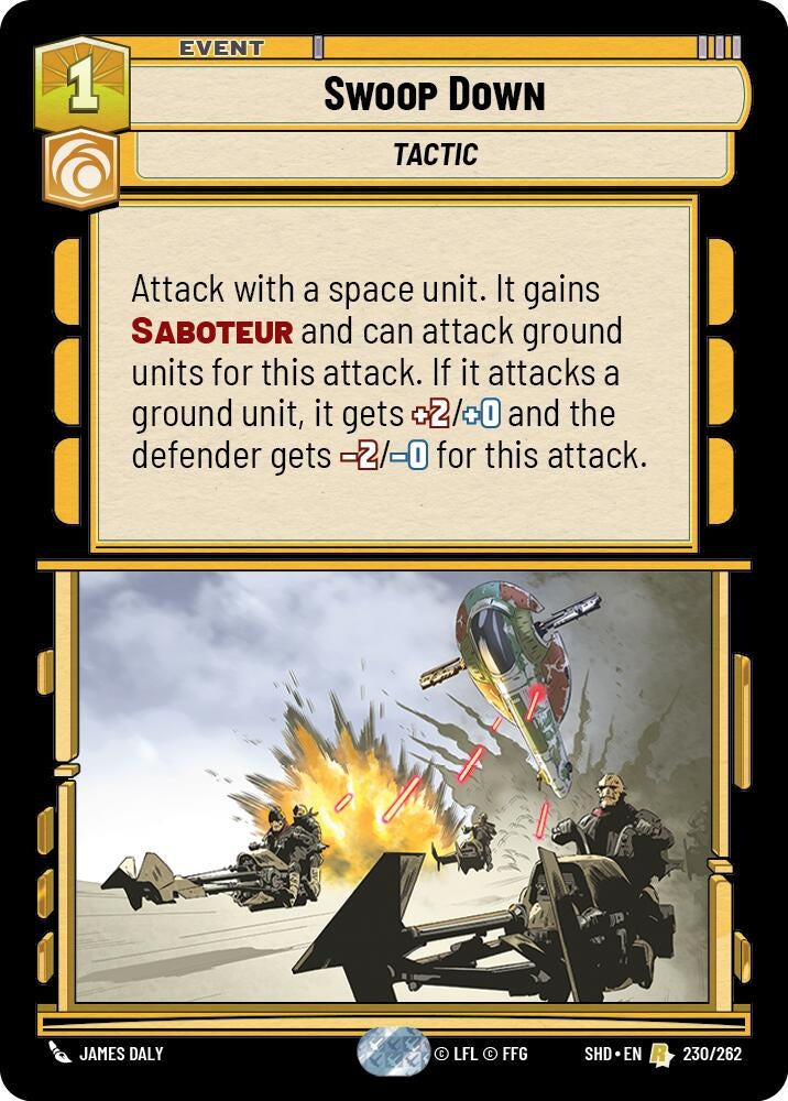 Swoop Down (230) (SHD) - Star Wars: Unlimited Single