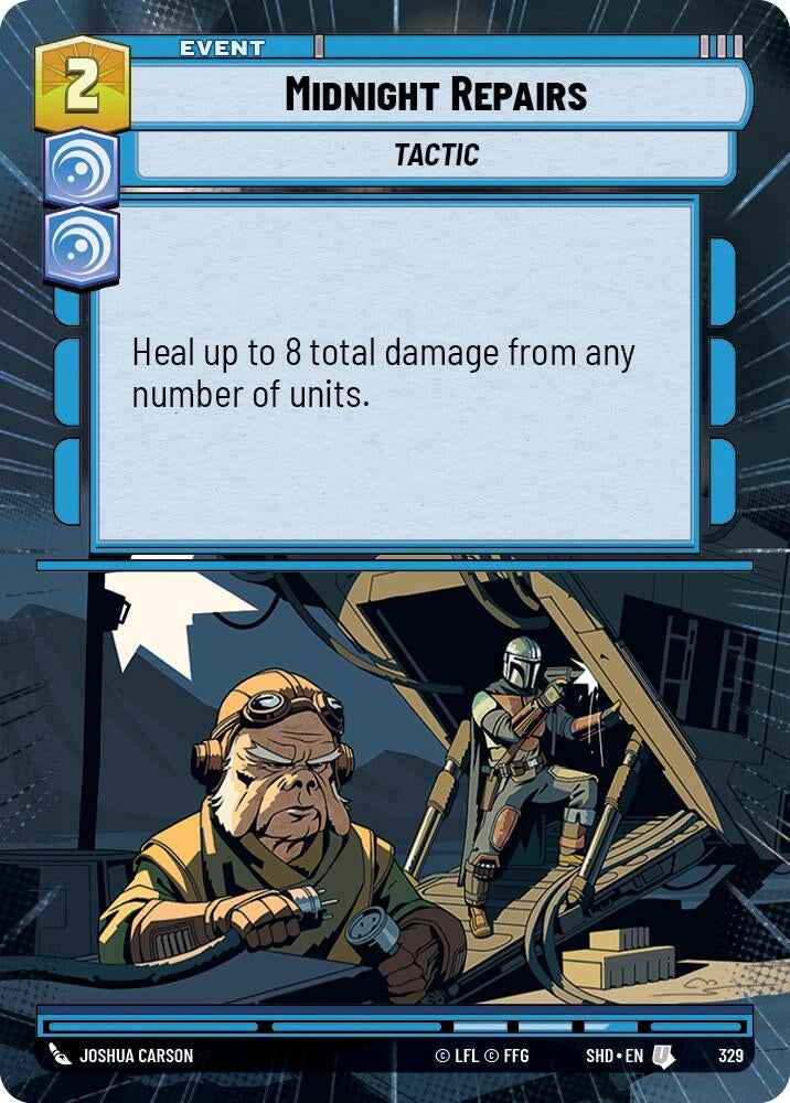 Midnight Repairs (Hyperspace) (329) (SHD) - Star Wars: Unlimited Single