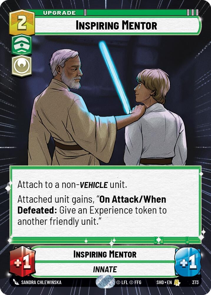 Inspiring Mentor (Hyperspace) (373) (SHD) - Star Wars: Unlimited Single