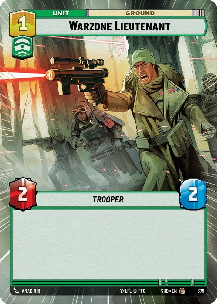 Warzone Lieutenant (Hyperspace) (379) (SHD) - Star Wars: Unlimited Single