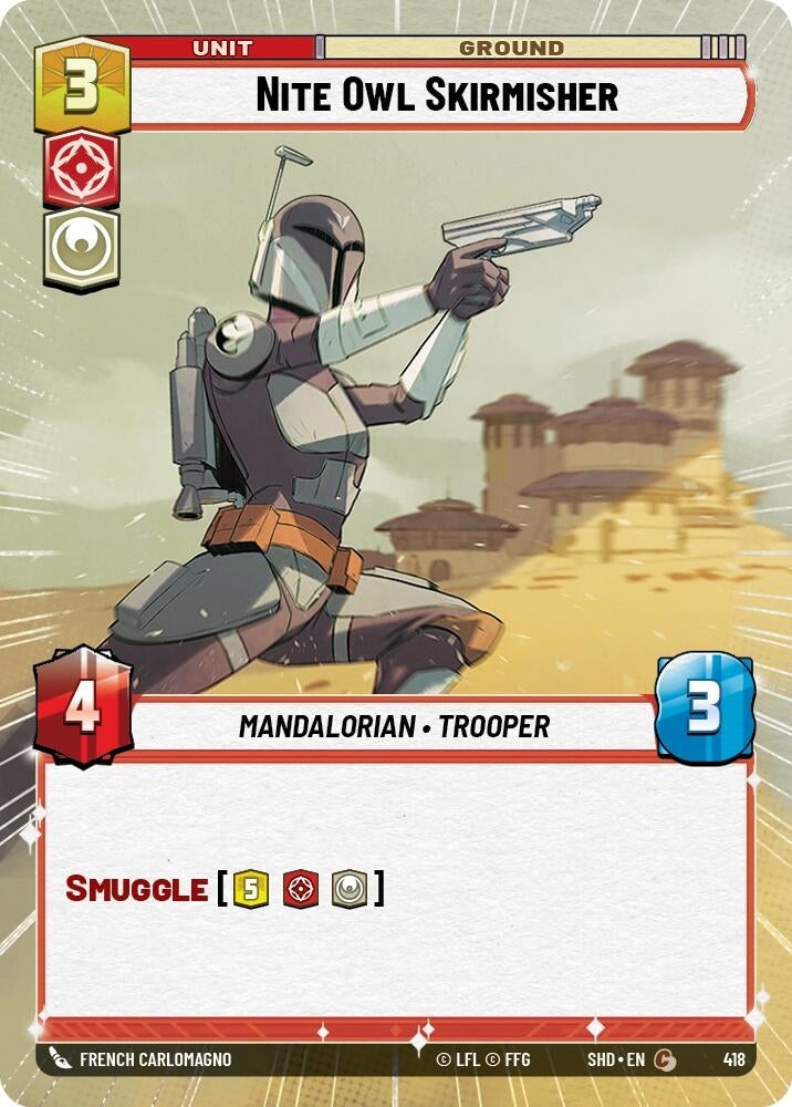 Nite Owl Skirmisher (Hyperspace) (418) (SHD) - Star Wars: Unlimited Single