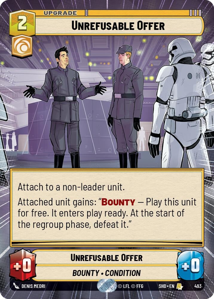 Unrefusable Offer (Hyperspace) (493) (SHD) - Star Wars: Unlimited Single