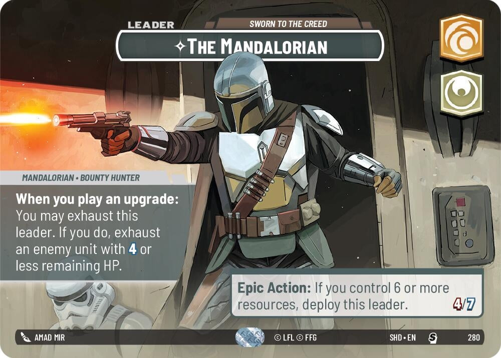 The Mandalorian - Sworn To The Creed (Showcase) (280) (SHD) - Star Wars: Unlimited Single