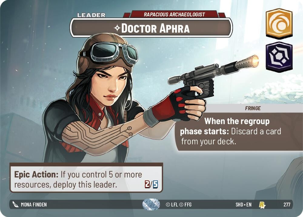 Doctor Aphra - Rapacious Archaeologist (Showcase) (277) (SHD) - Star Wars: Unlimited Single