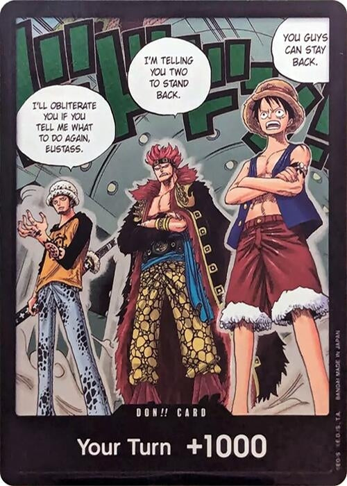 Image for DON!! Card (Trafalgar Law, Eustass Kid and Monkey.D.Luffy) (Double Pack Set Vol. 4) (500 Years in the Future) - One Piece Japanese