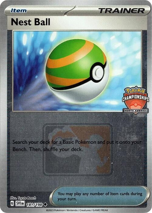 Image for Nest Ball - 181/198 (North America Championships) (181/198) (League & Championship Cards) - Pokemon