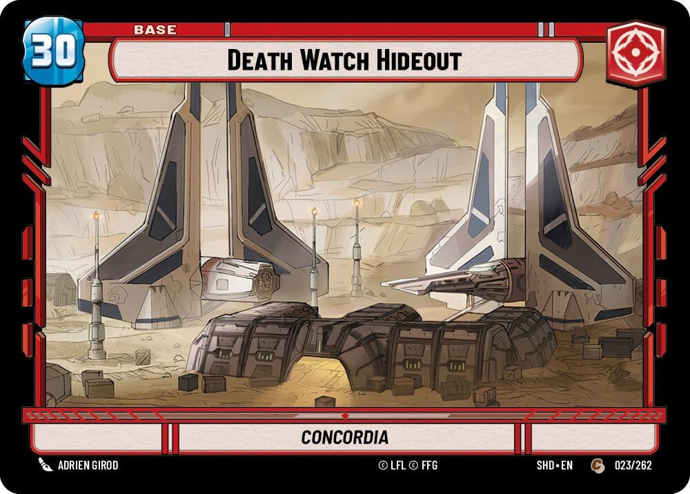 Death Watch Hideout // Shield (23) (SHD) - Star Wars: Unlimited Single