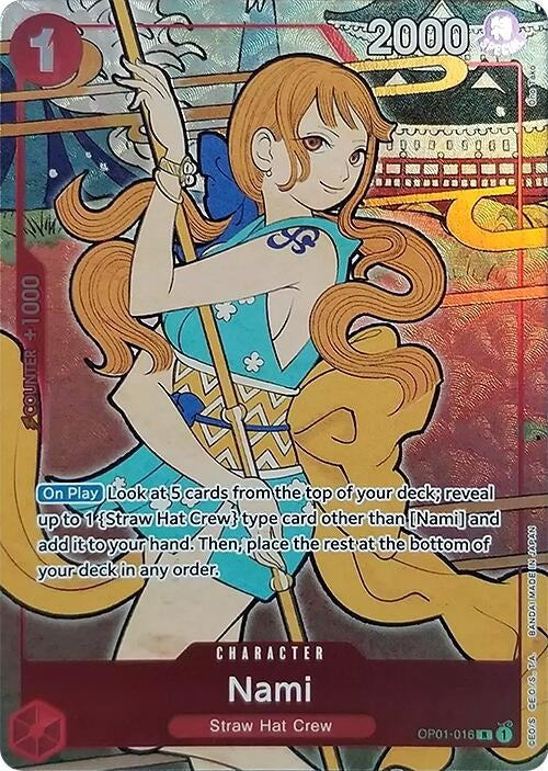 Nami (English Version 1st Anniversary Set) (1016) (OP-PR) - One Piece Card Game Single